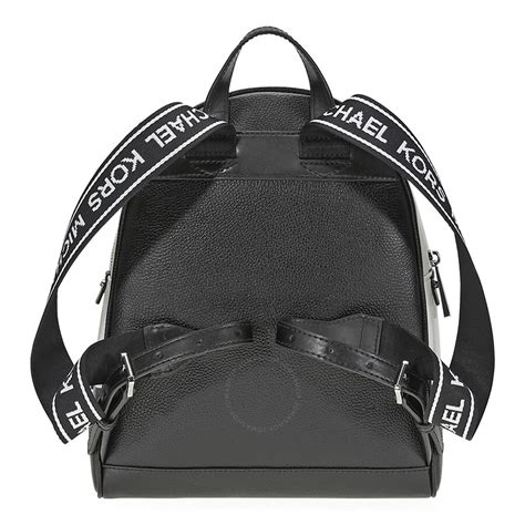 michael kors rhea medium backpack black optic white|Michael Kors rhea backpack large.